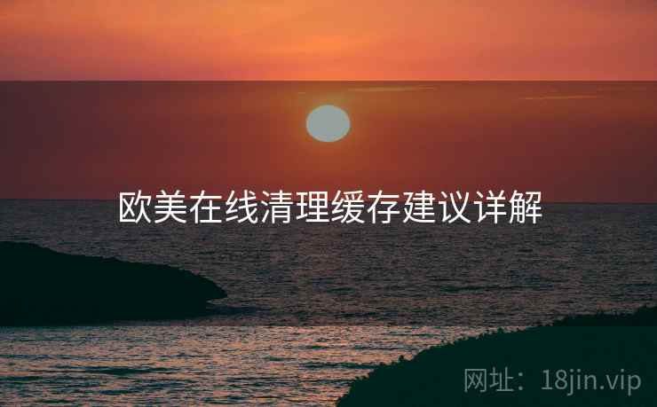 欧美在线清理缓存建议详解