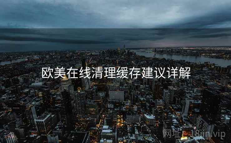欧美在线清理缓存建议详解