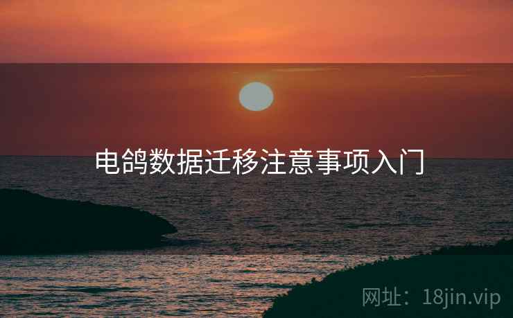电鸽数据迁移注意事项入门