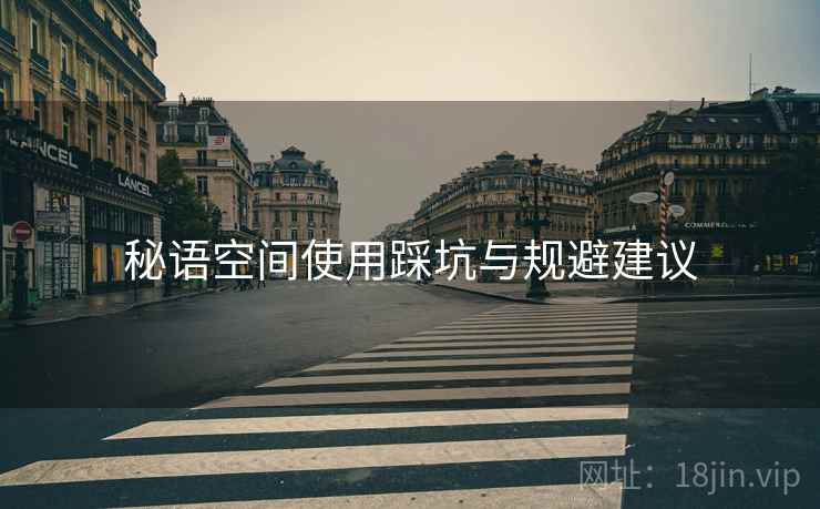 秘语空间使用踩坑与规避建议