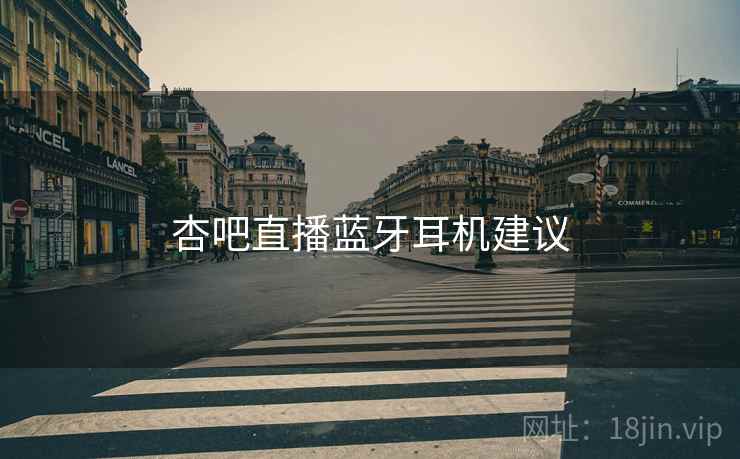 杏吧直播蓝牙耳机建议