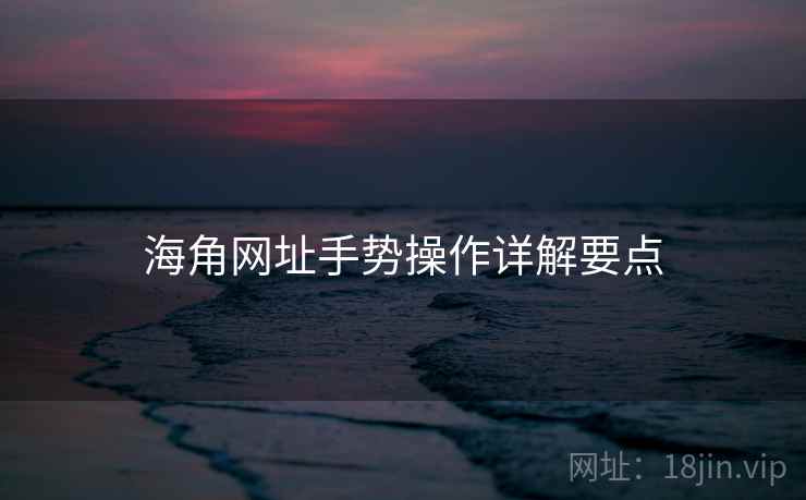 海角网址手势操作详解要点