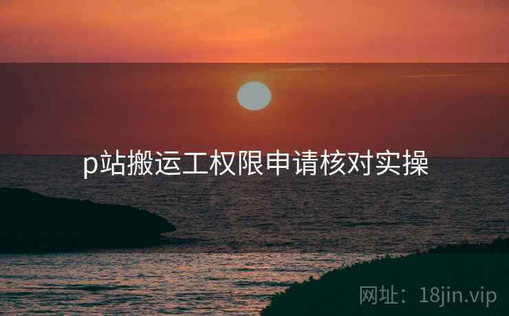 p站搬运工权限申请核对实操