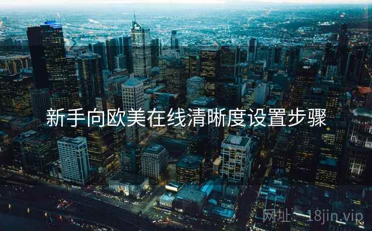 新手向欧美在线清晰度设置步骤