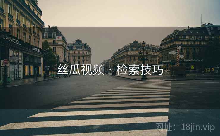 丝瓜视频 · 检索技巧
