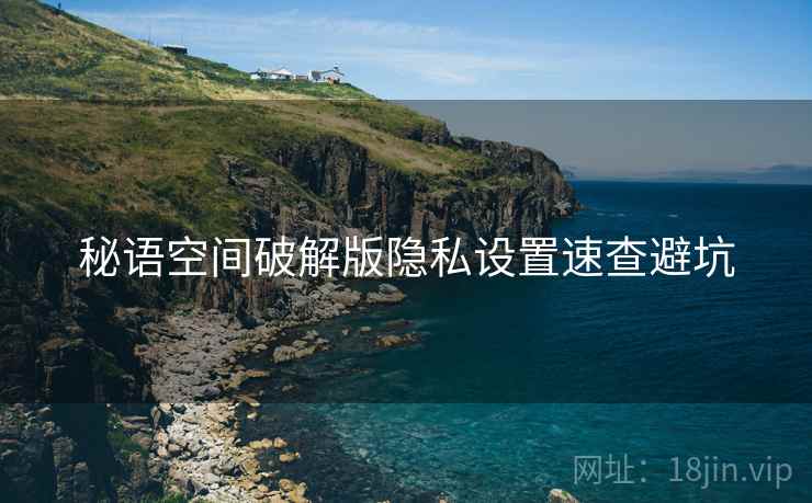 秘语空间破解版隐私设置速查避坑