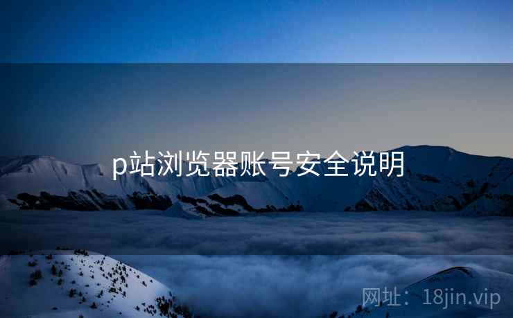 p站浏览器账号安全说明