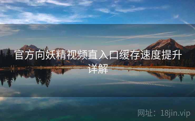官方向妖精视频直入口缓存速度提升详解