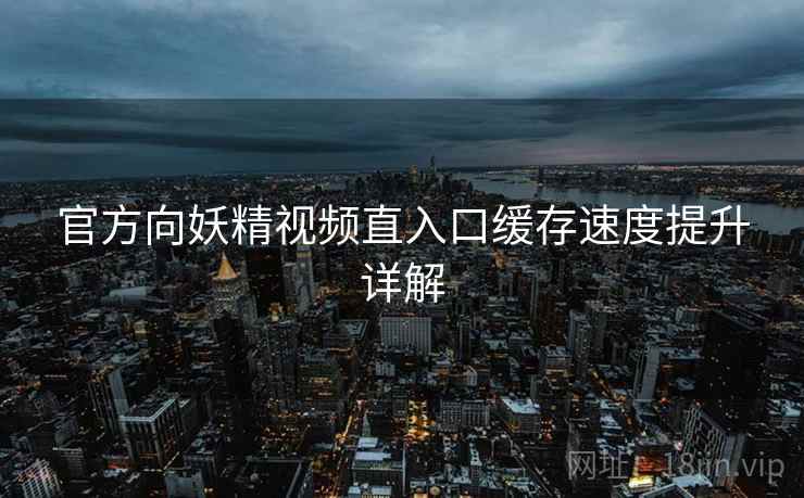 官方向妖精视频直入口缓存速度提升详解